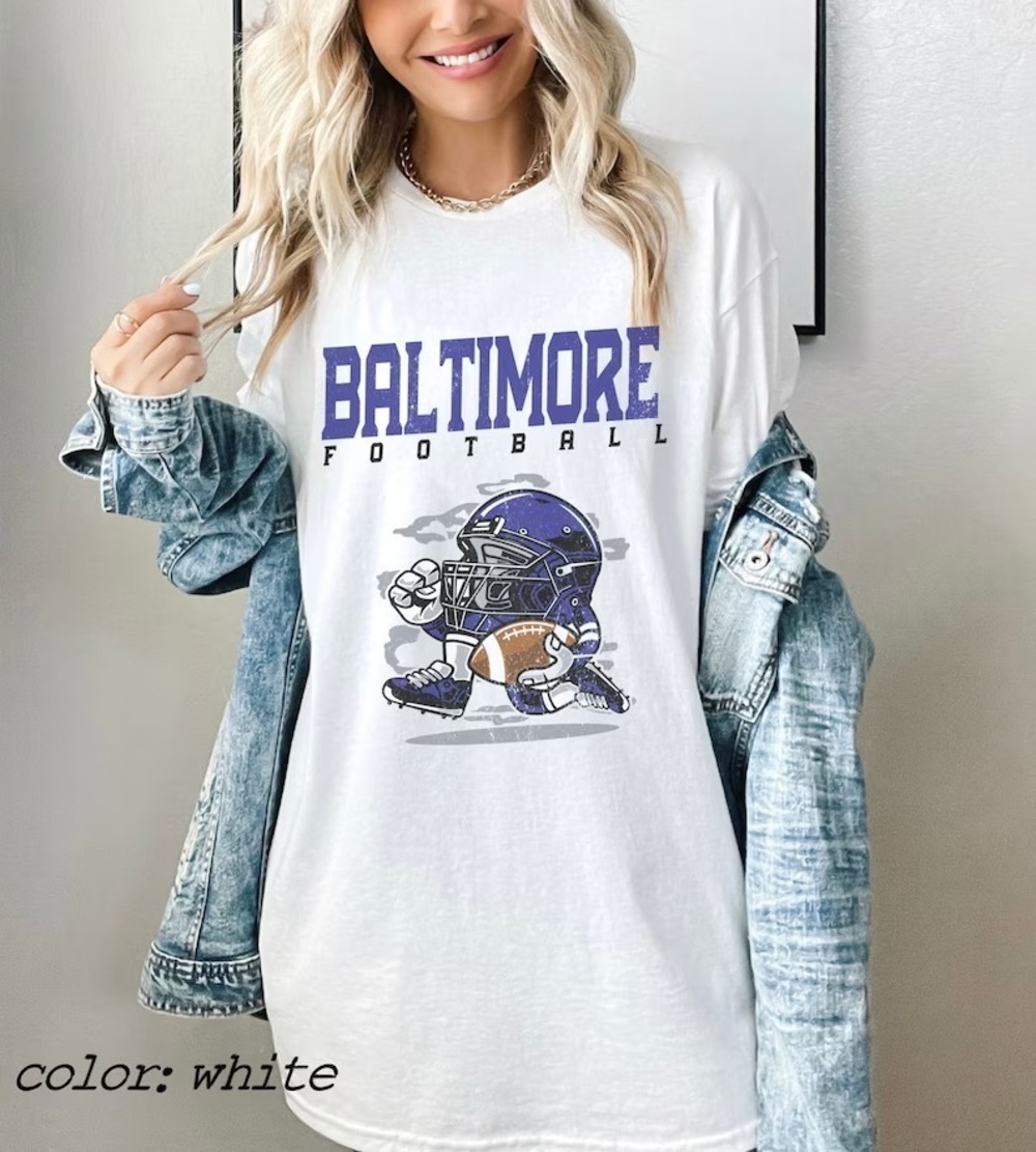 Baltimore Football T Shirt Style Tee Football Tshirts